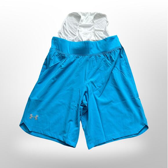 Under Armour UA Mens SpeedPocket 9” NWT Lined Running Shorts Size S 1376998-419 - Picture 7 of 10